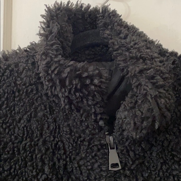 Zara trf collection Fuzzy Bomber Jacket - Picture 2 of 7